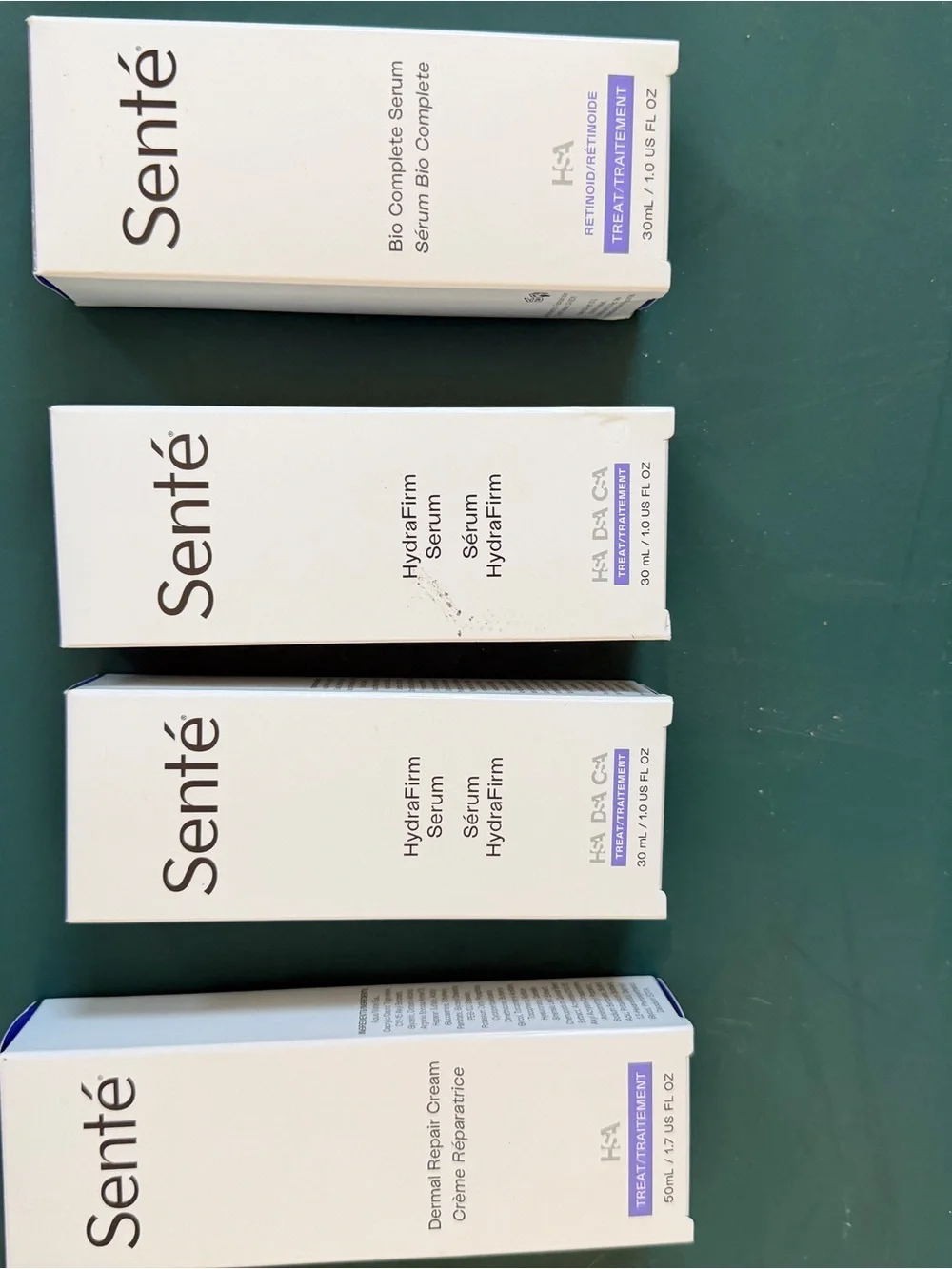 Sente Dermal Repair Cream, Hydrafirm Serum & Bio-Complete Serum